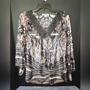 Unity World Wear Women's Velvet Top Size Large Boho Fairycore Gothcore